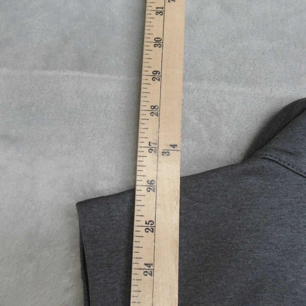 The North Face Vest Mens Mediium Gray Softshell Full Zip  Pockets Wind Resistant